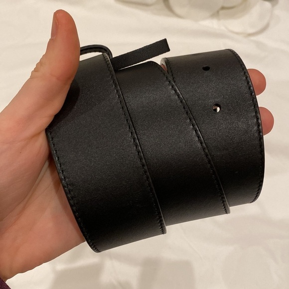 Gucci 2015 Re-Edition Black Wide Leather Belt - Picture 8 of 9